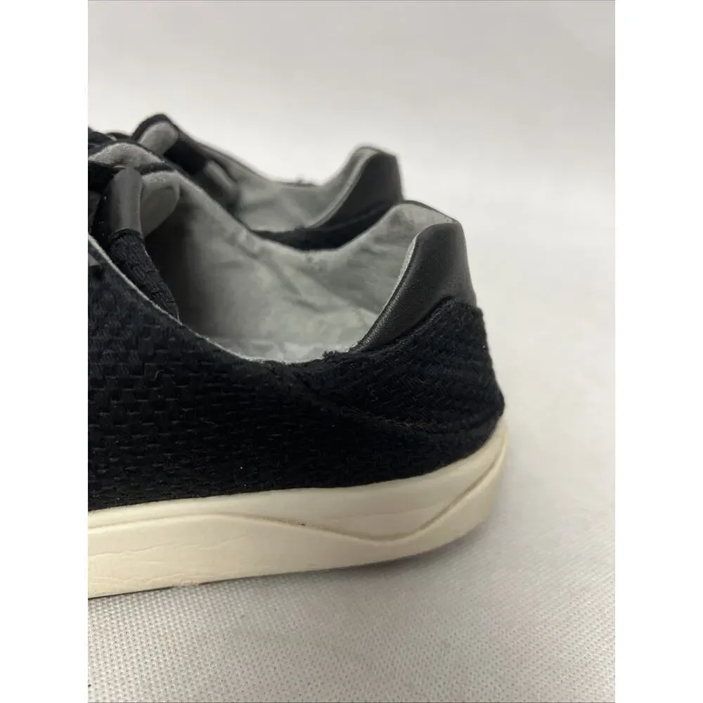 Olukai Lae' Ahi Li Black Canvas Lace Up Sneakers Shoes Mens Size 10